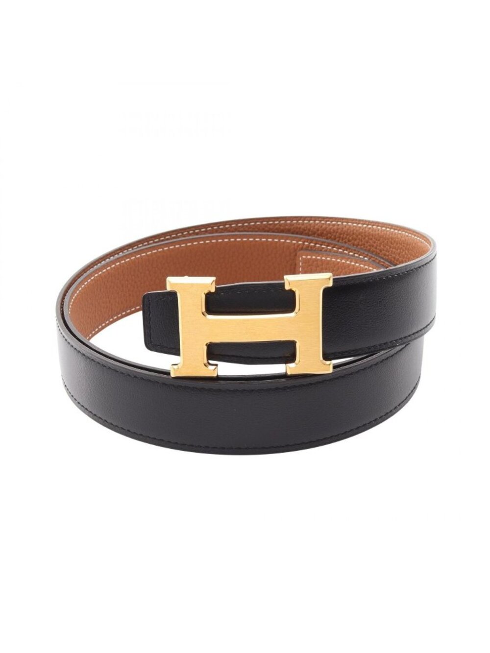 Hermes Belt Constance H Gold Reversible Calfskin